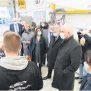 Hervé Morin en visite au CFA automobile