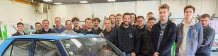 La Talbot des apprentis de La Châtaigneraie est prête pour le circuit des Essarts